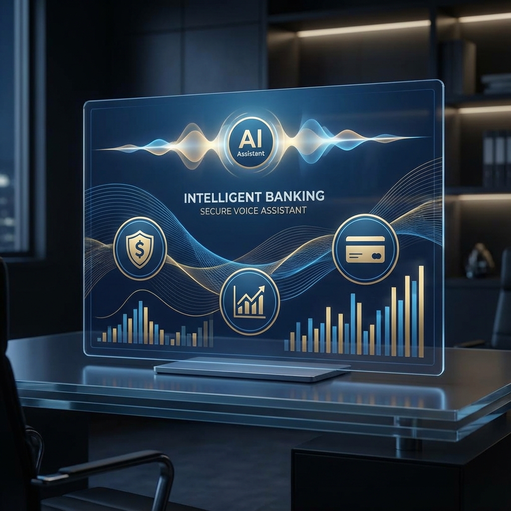 Interfaz de Agente de Voz IA de Agent Dragon gestionando soporte financiero seguro